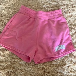 Pink California sleep shorts
